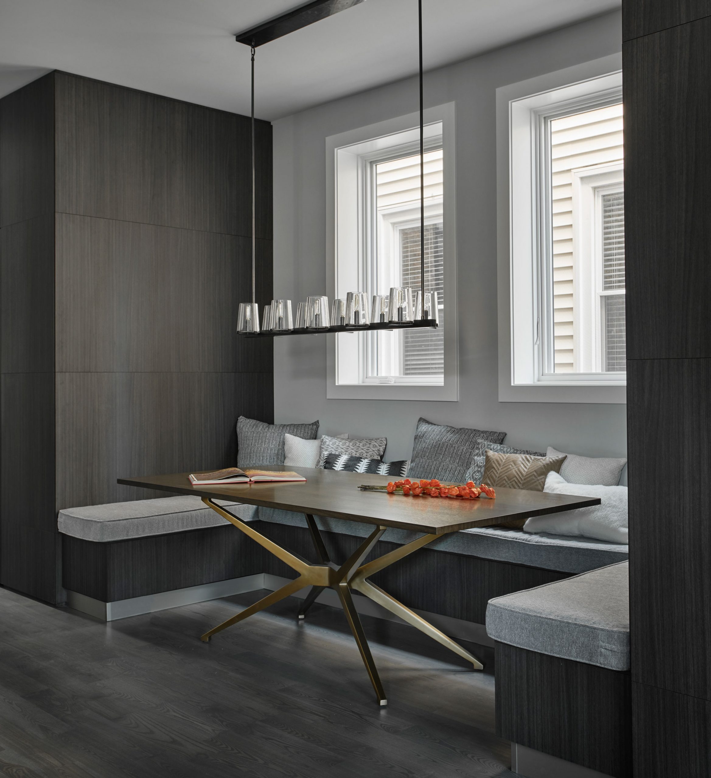 Campise Banquette Snaidero Code Volcano Eucalyptus Melamine